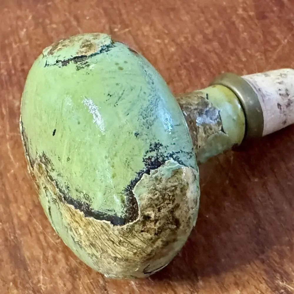 Vintage Wooden Wine Bottle Stopper Green Map Design Rustic Decorative 3”,,,